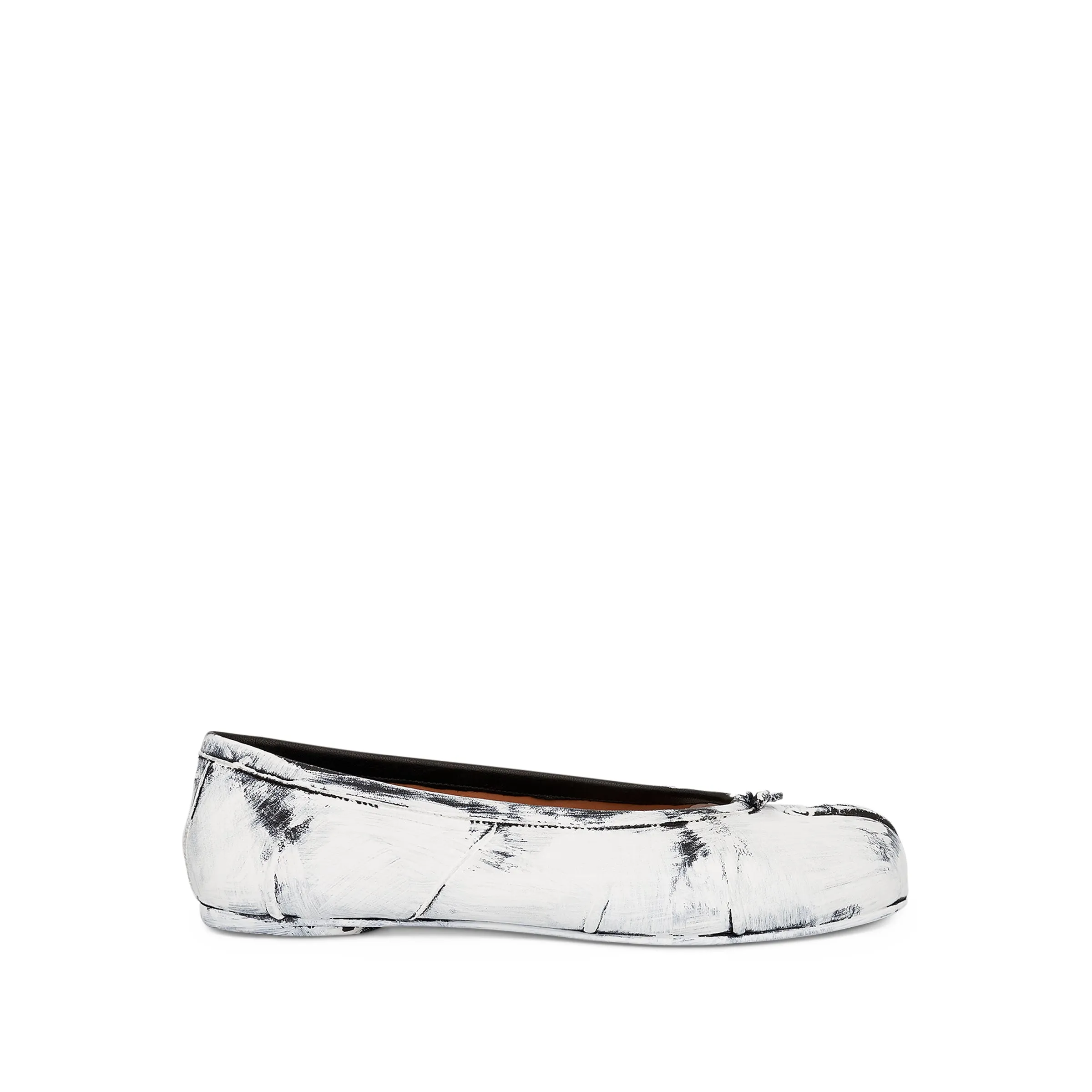 New Tabi Ballerina Shoes in Black/White sold by MARAIS