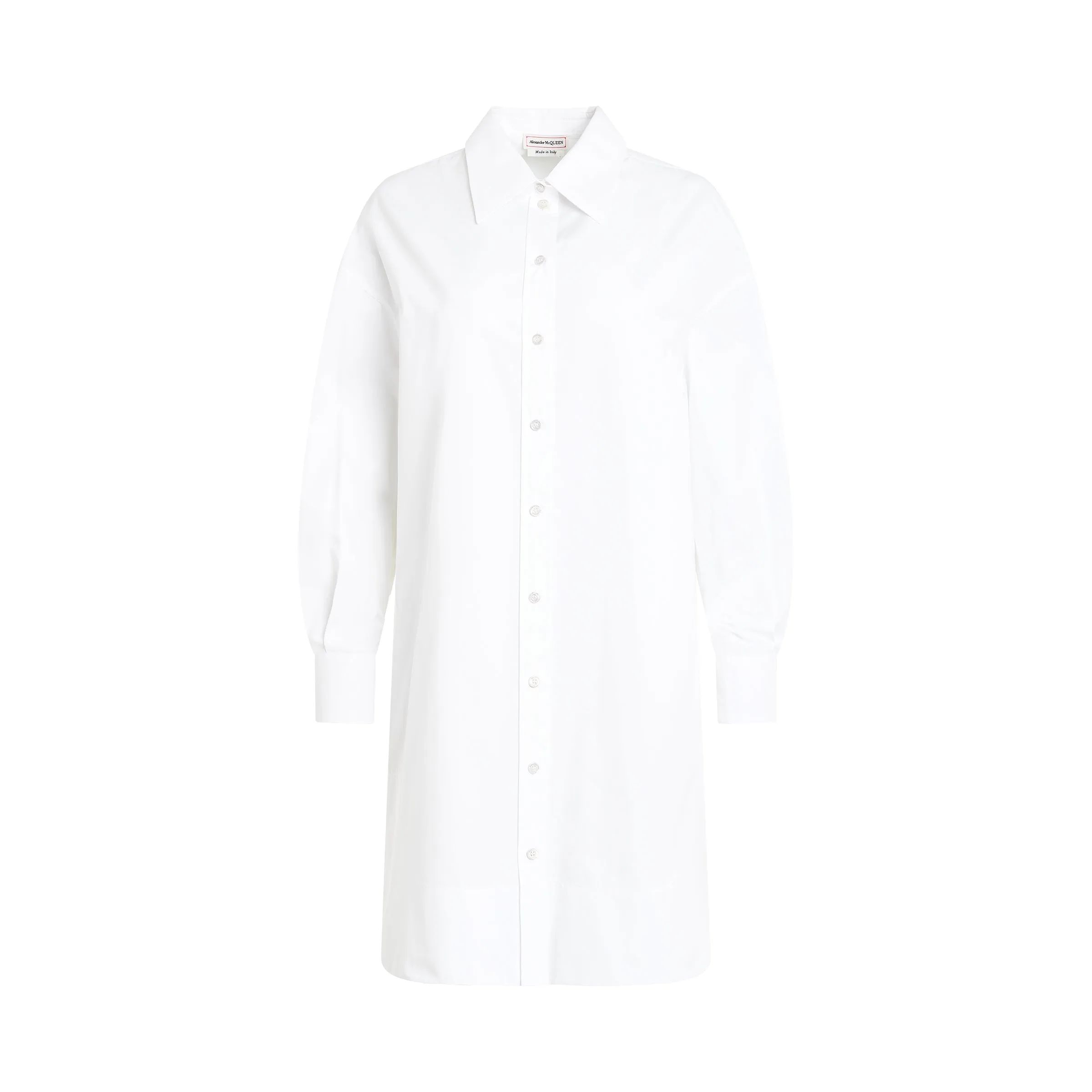 Mini Shirt Dress in White sold by MARAIS