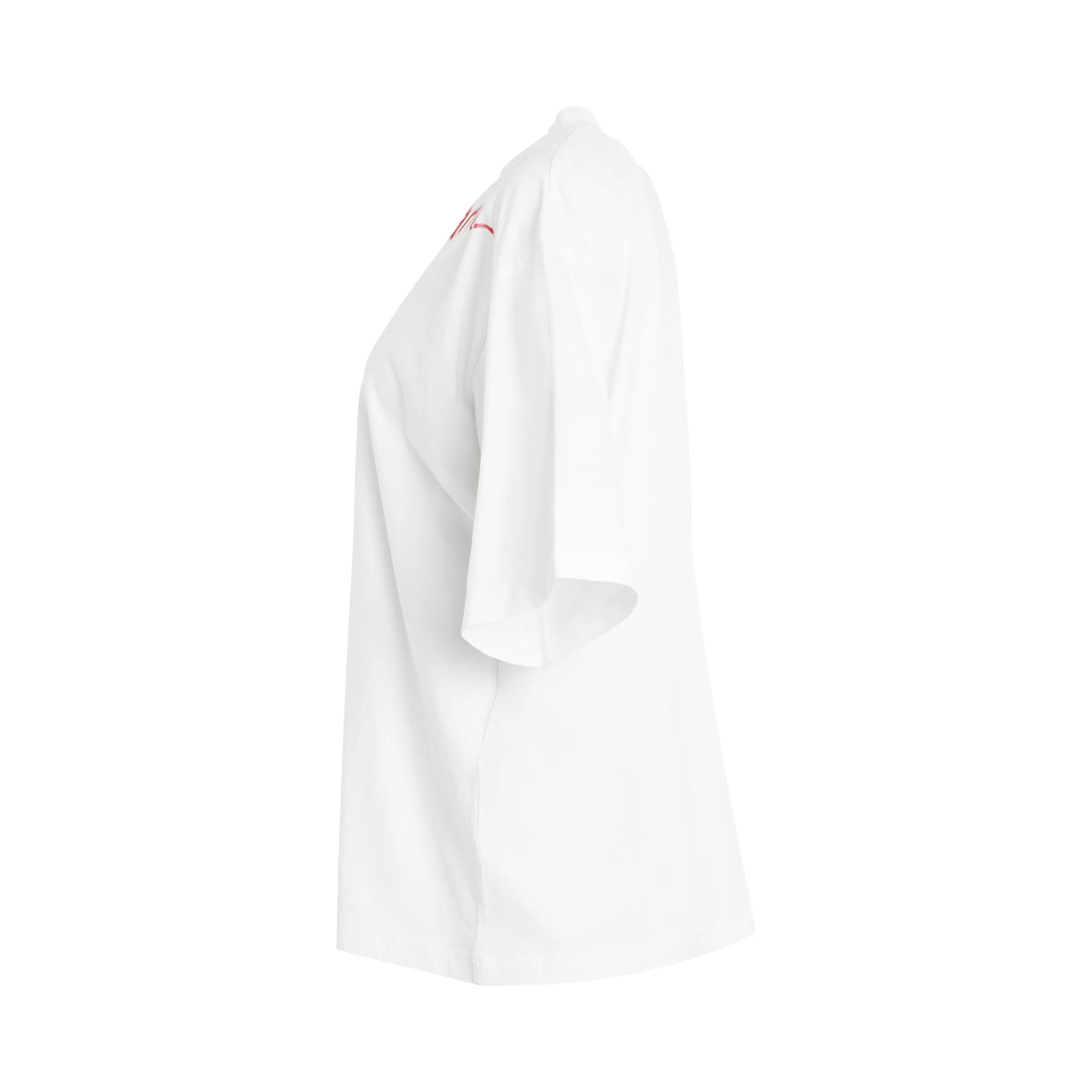 Curved Logo T-Shirt in White sold by MARAIS product image thumbnail 3