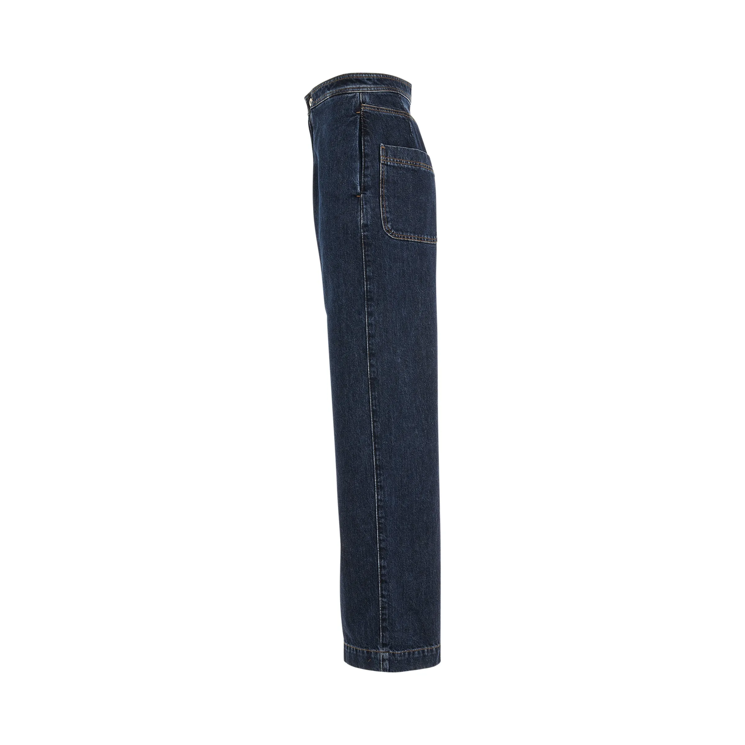 High Waisted Jeans in Raw Denim sold by MARAIS product image thumbnail 3