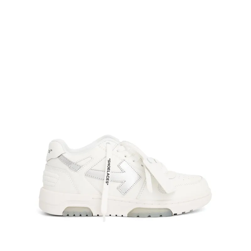 Out of Office Calf Leather Sneaker In Colour White/Silver sold by MARAIS