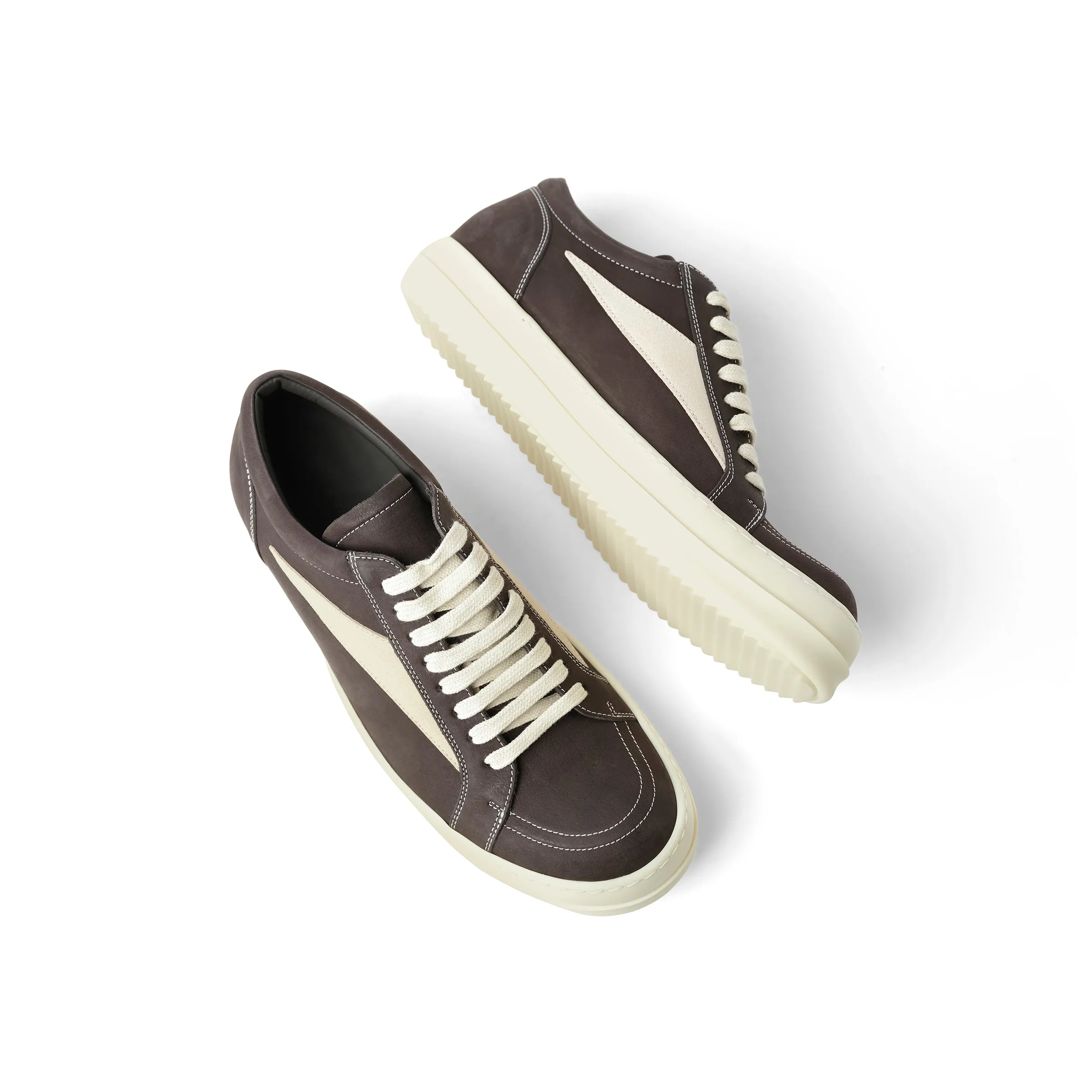 Grey Wolf Nubuk Vintage Sneaker in Dark Dust sold by MARAIS product image thumbnail 4