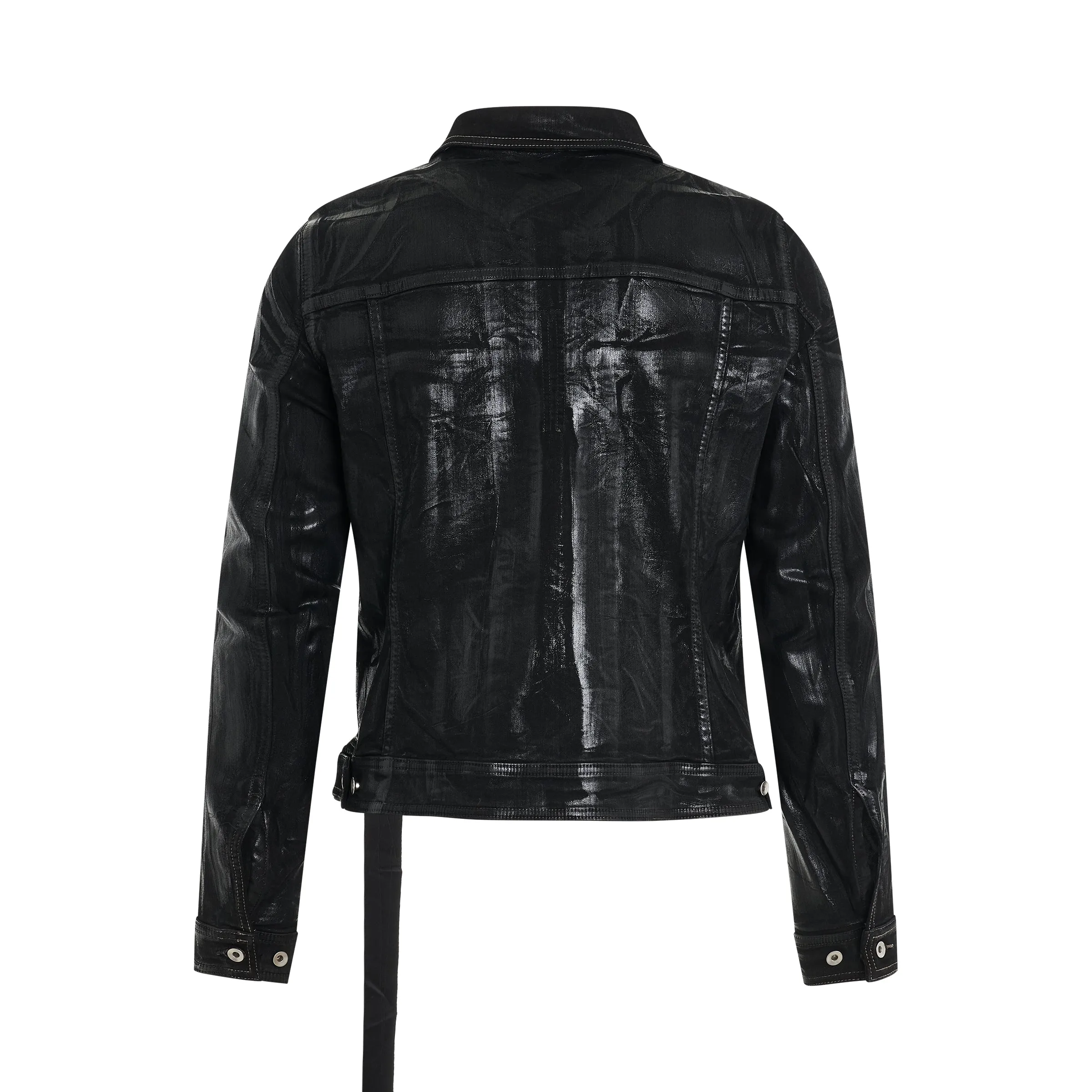 Trucker Jacket in Black sold by MARAIS product image thumbnail 4