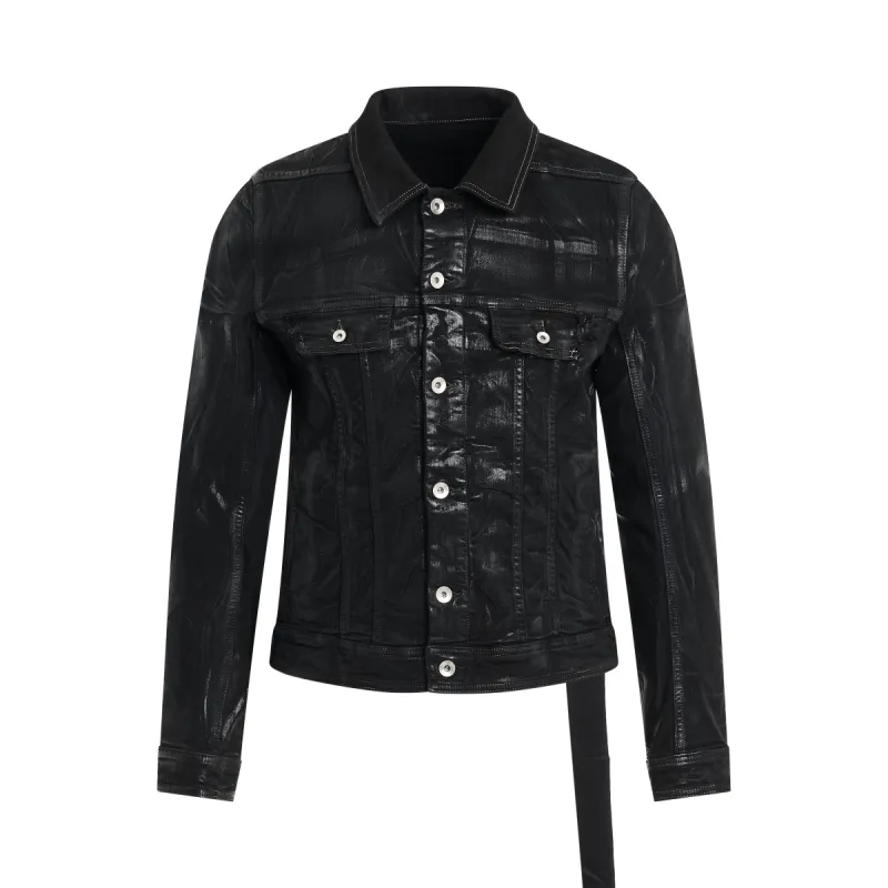 Trucker Jacket in Black sold by MARAIS