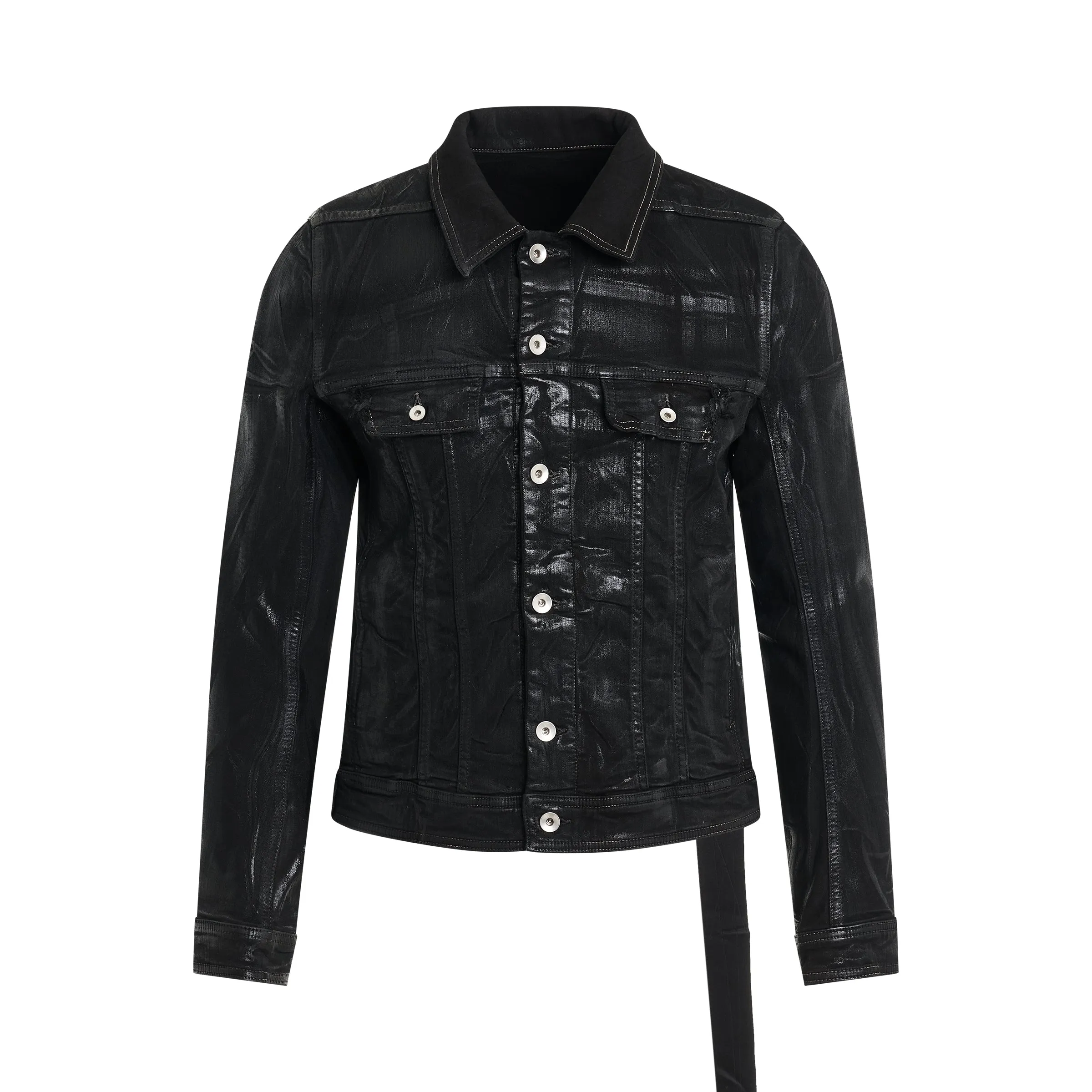 Trucker Jacket in Black sold by MARAIS