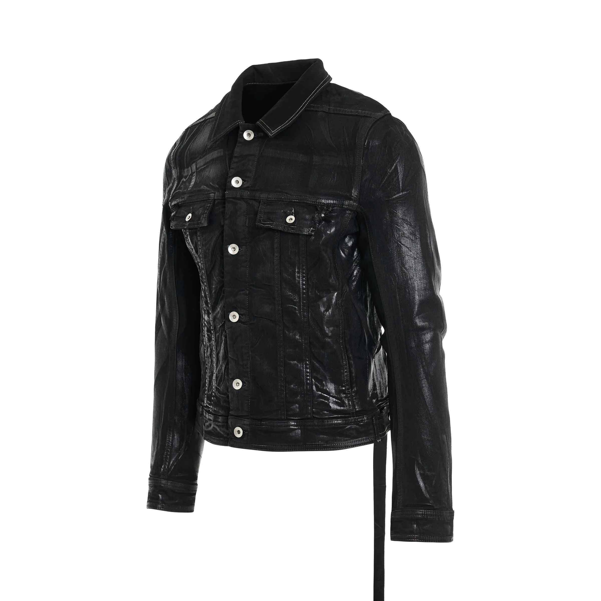 Trucker Jacket in Black sold by MARAIS product image thumbnail 2