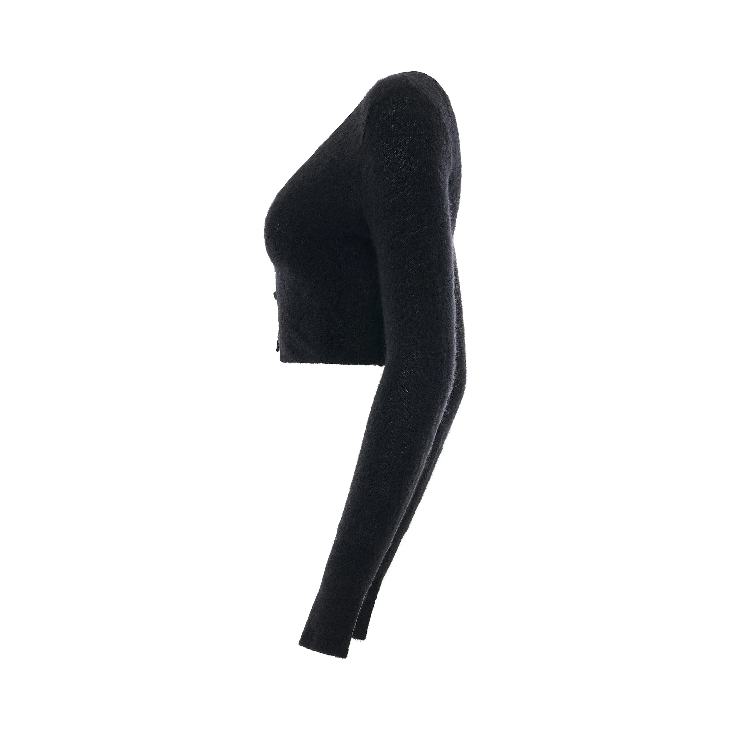 Alzou Cropped Cardigan in Black sold by MARAIS product image thumbnail 3