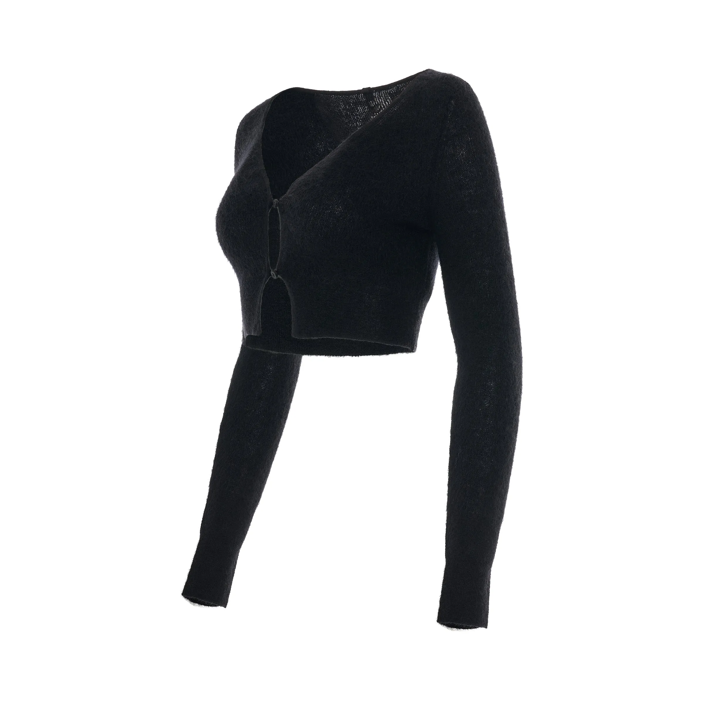 Alzou Cropped Cardigan in Black sold by MARAIS product image thumbnail 2