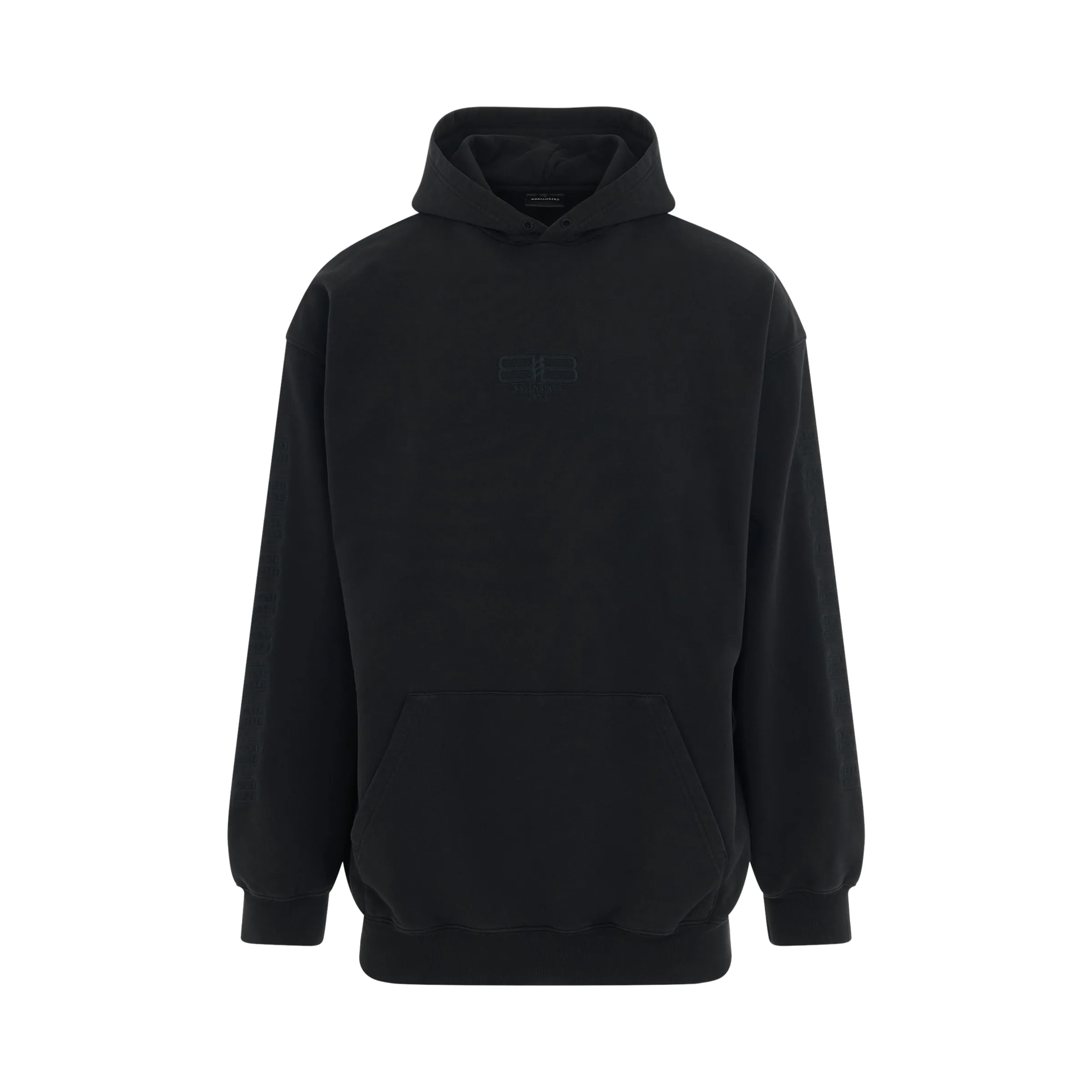 Medium Fit Hoodie in Washed Black sold by MARAIS