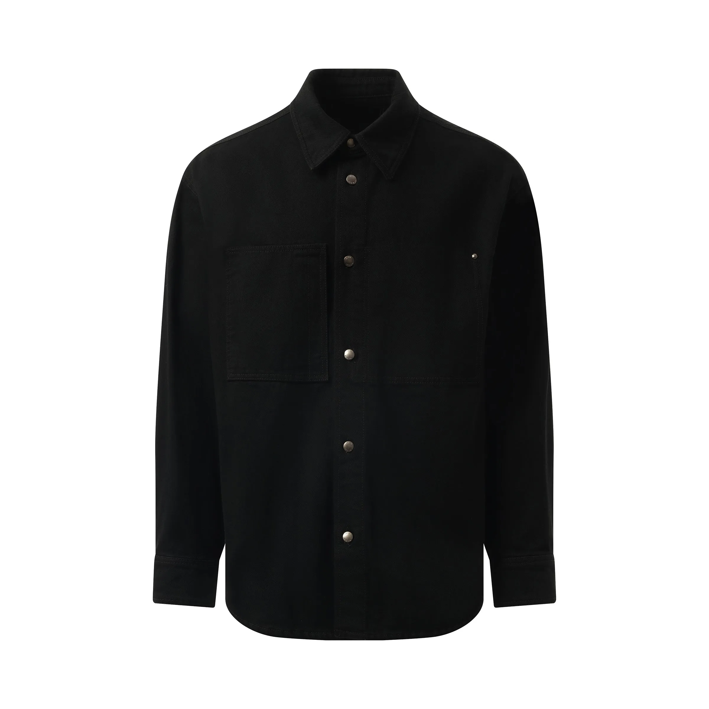 Logo Denim Shirt in Black sold by MARAIS product image thumbnail 2