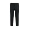 Straight Tailored Wool Pants in Black sold by MARAIS
