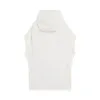 Sleeveless Logo Hoodie in Stone White sold by MARAIS
