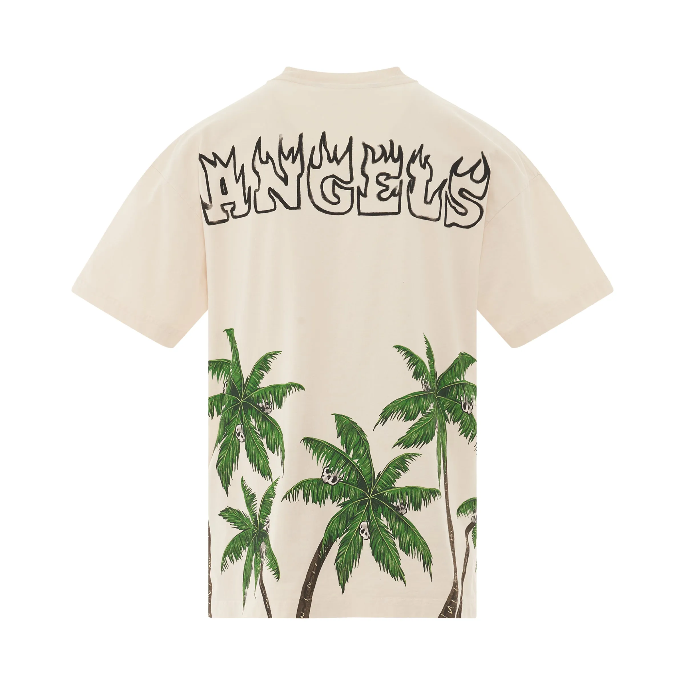 Palm&Skull Vintage T-Shirt in White/Green sold by MARAIS product image thumbnail 4