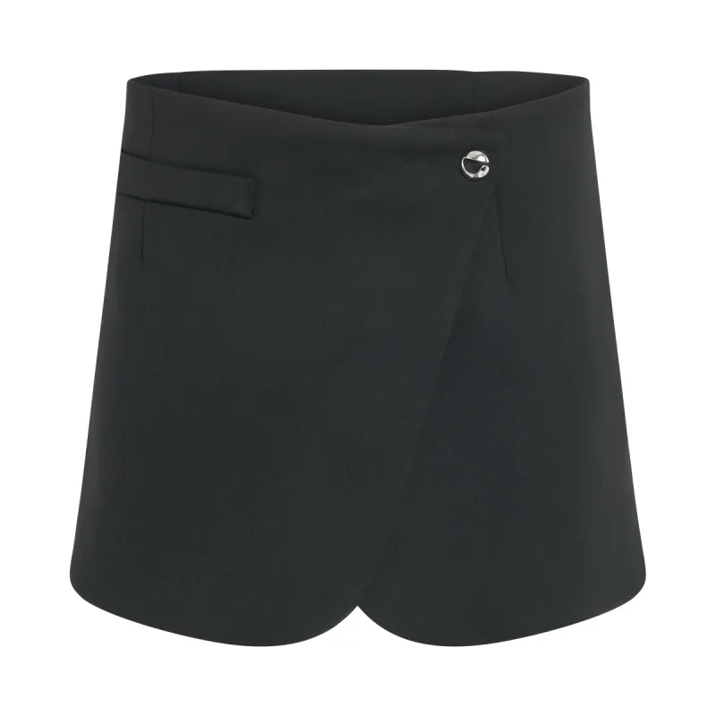 Tailored Mini Skirt in Black sold by MARAIS