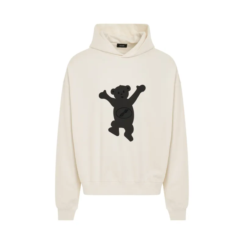 New Teddy Logo Hoodie in Ivory made by MARAIS