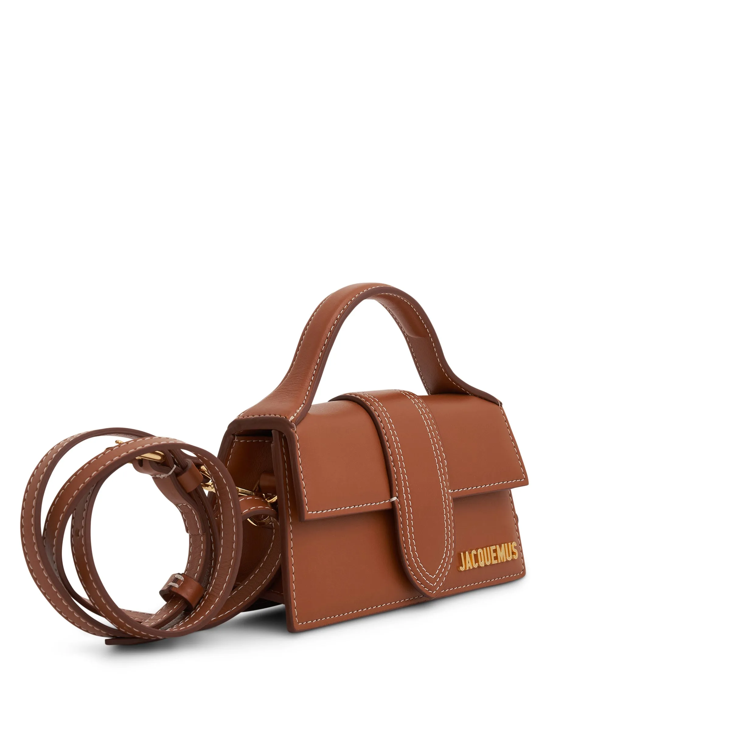 Le Bambino Mini Leather Bag in Light Brown sold by MARAIS product image thumbnail 2