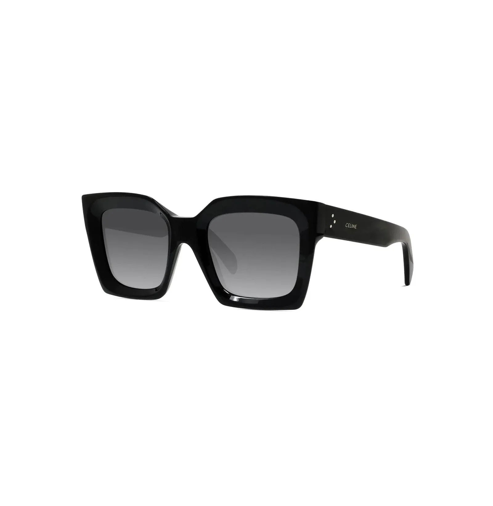 CL40130I Square Sunglasses with Smoke Polarised Lens in Black sold by MARAIS