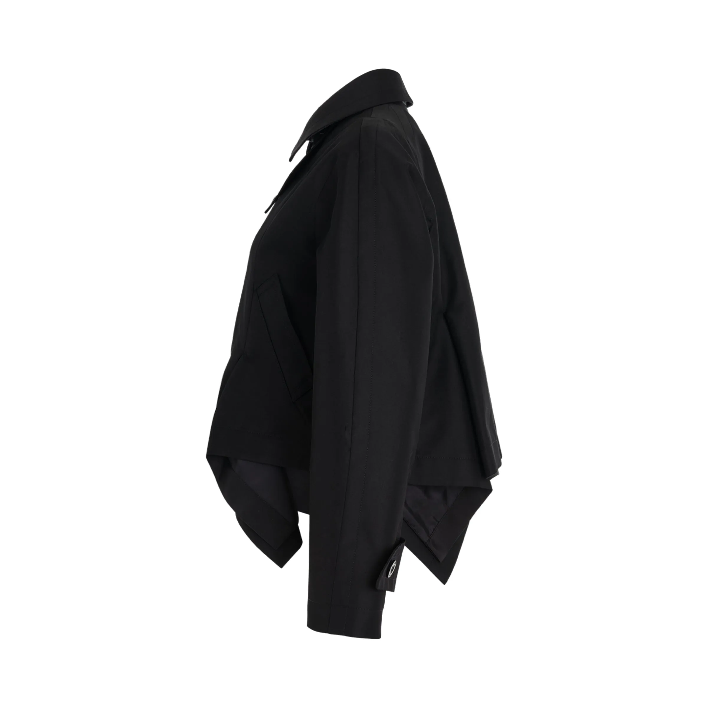 Cotton Gabardine Jacket in Black sold by MARAIS product image thumbnail 3