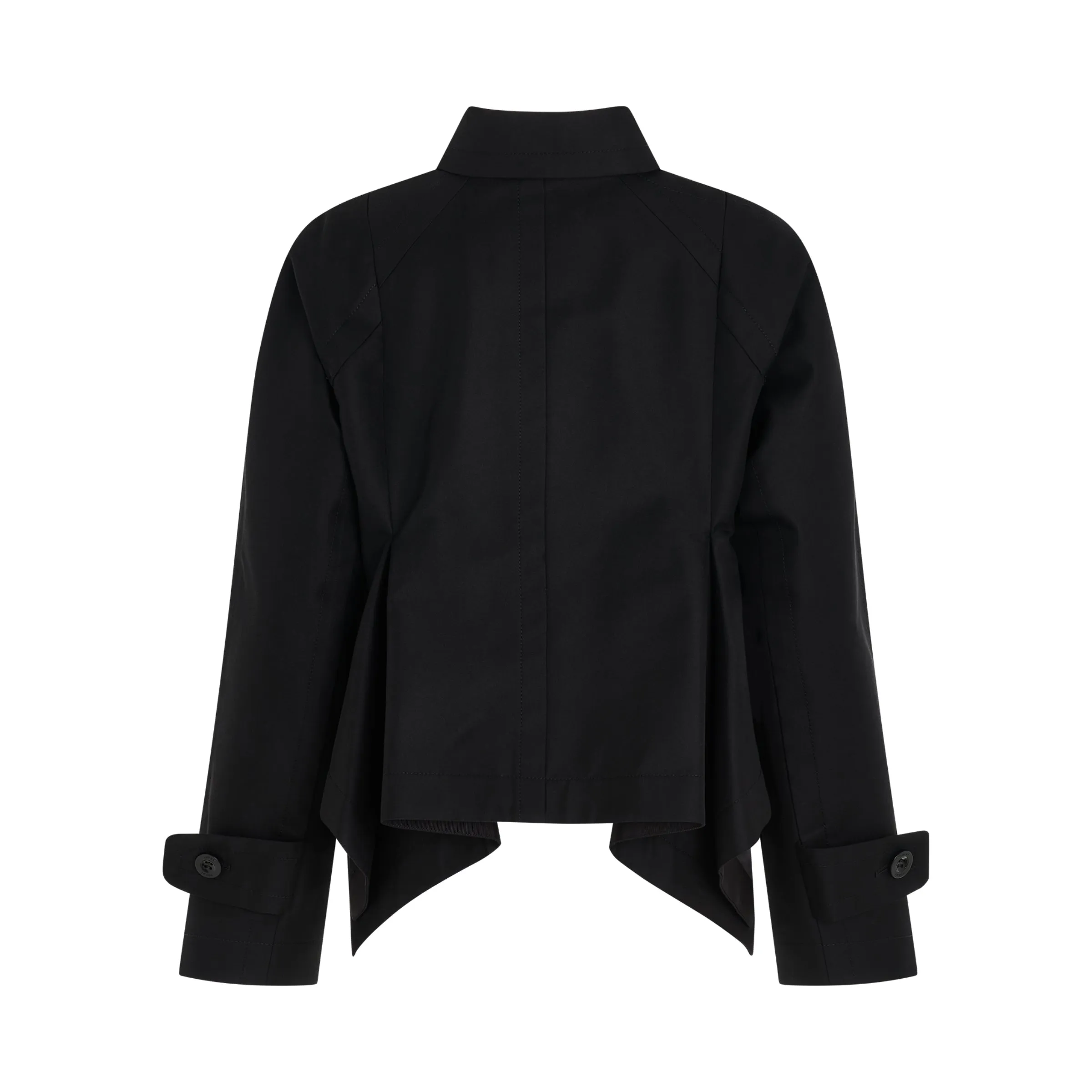Cotton Gabardine Jacket in Black sold by MARAIS product image thumbnail 4