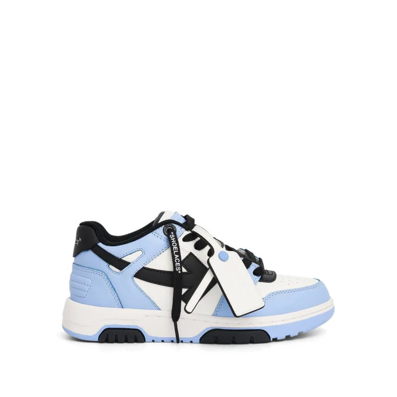 Out of Office Calf Leather Sneaker In Colour Light Blue sold by MARAIS