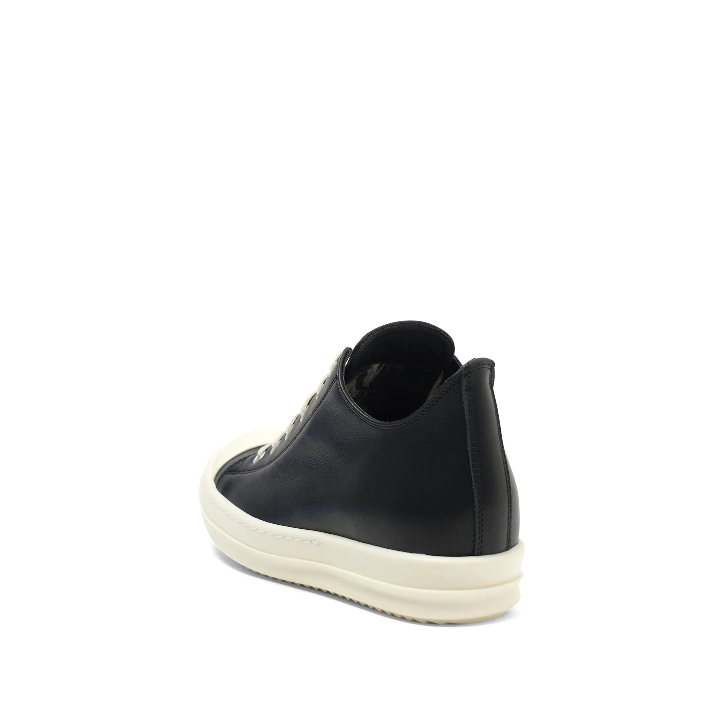 Full Grain Leather Low Sneaker in Black/Milk sold by MARAIS product image thumbnail 3