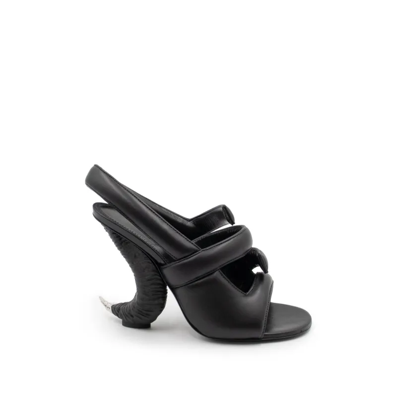 Horn 4G Slingback Sandal 105 in Black sold by MARAIS