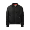 Back Logo MA-1 Jacket in Black sold by MARAIS
