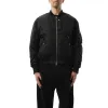 Back Logo MA-1 Jacket in Black sold by MARAIS