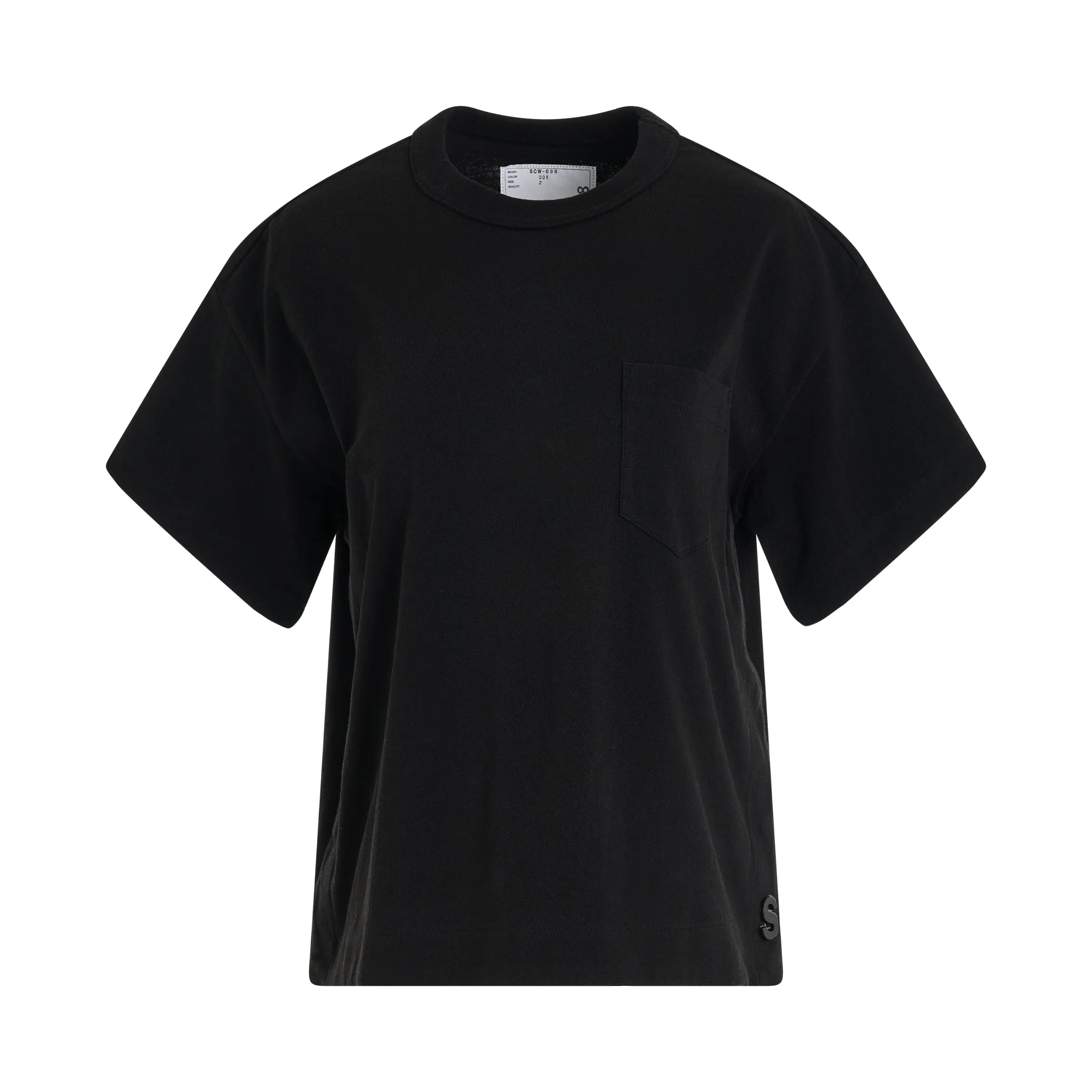 Women S Cotton Jersey T-Shirt in Black sold by MARAIS