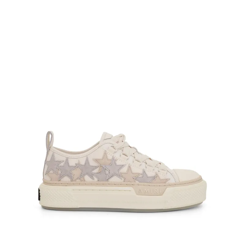 Stars Court Low Canvas Sneaker in White/Grey sold by MARAIS
