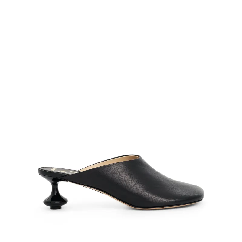 Toy Mule in Goatskin in Black sold by MARAIS