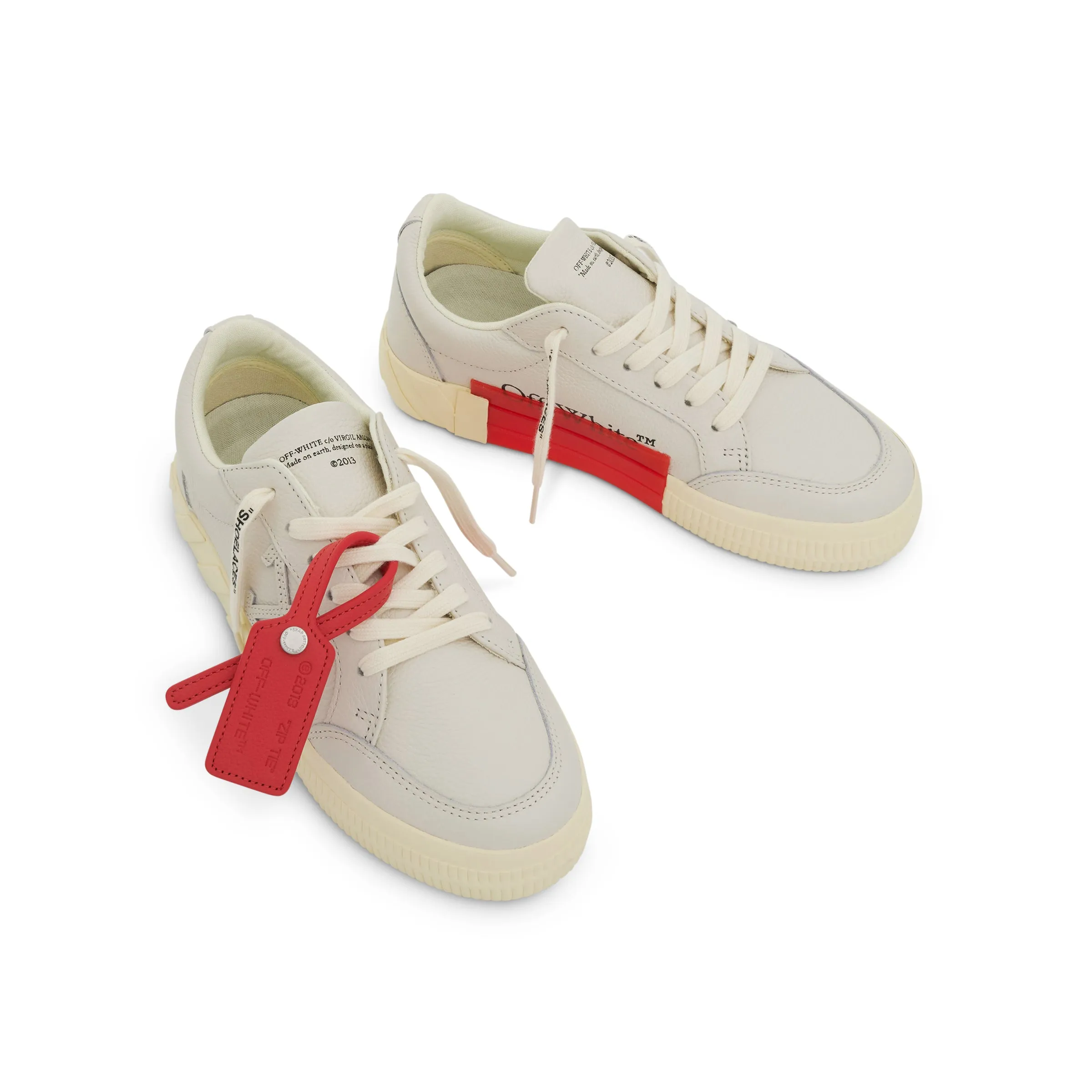 Low Vulcanized Calf Leather Sneakers in White sold by MARAIS product image thumbnail 4