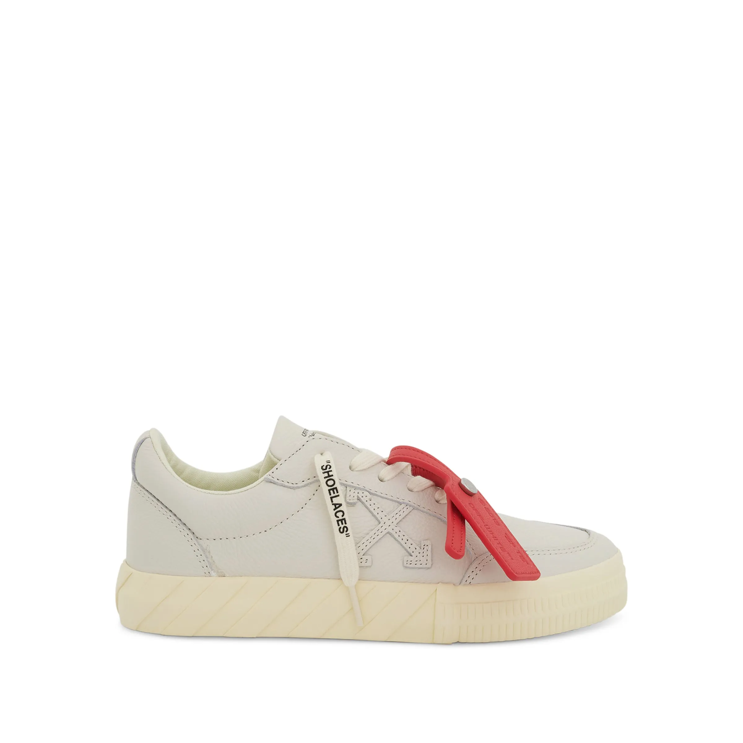 Low Vulcanized Calf Leather Sneakers in White sold by MARAIS