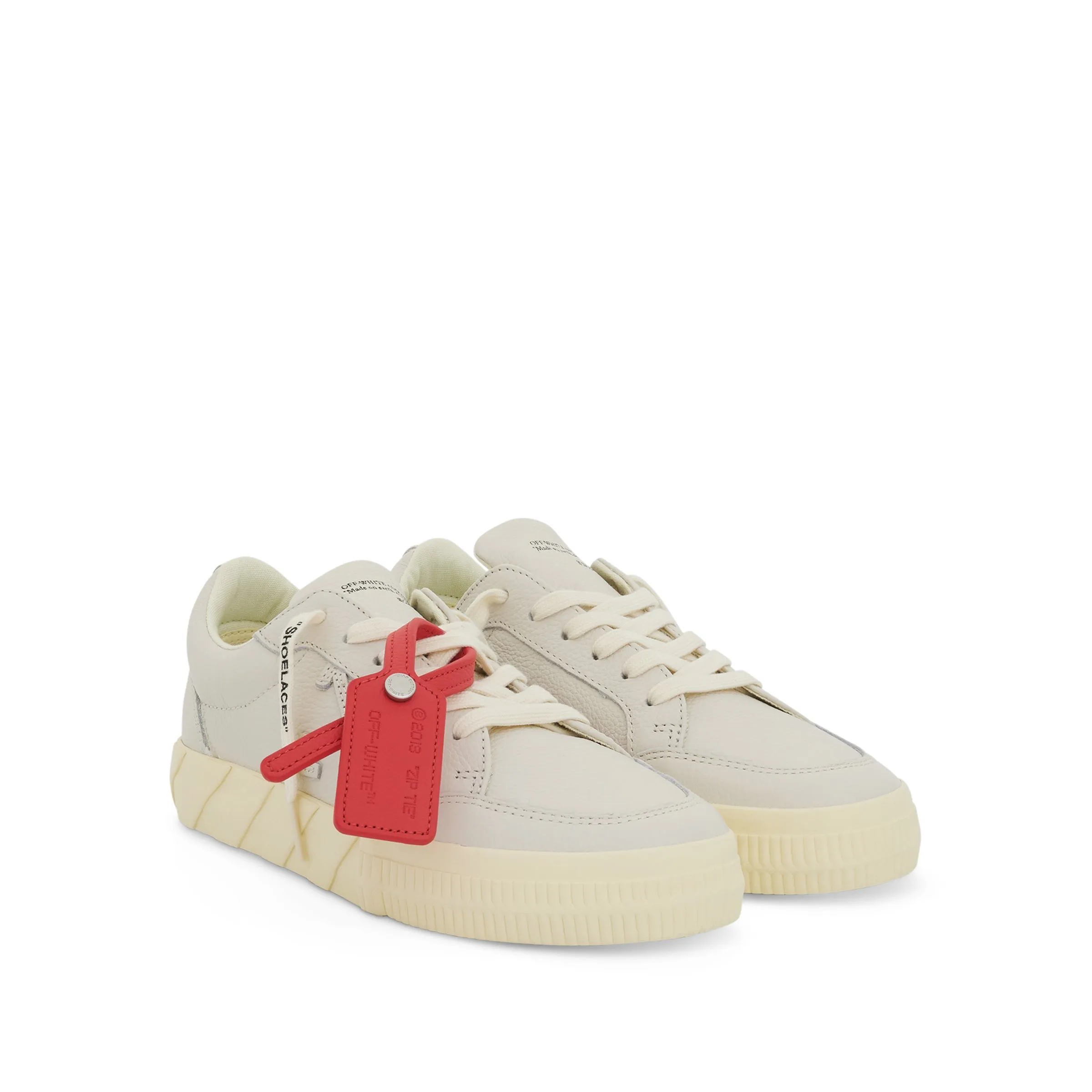 Low Vulcanized Calf Leather Sneakers in White sold by MARAIS product image thumbnail 2