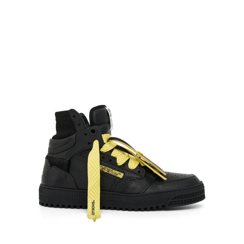3.0 Off Court Calf Leather Sneaker in Black/Olive sold by MARAIS