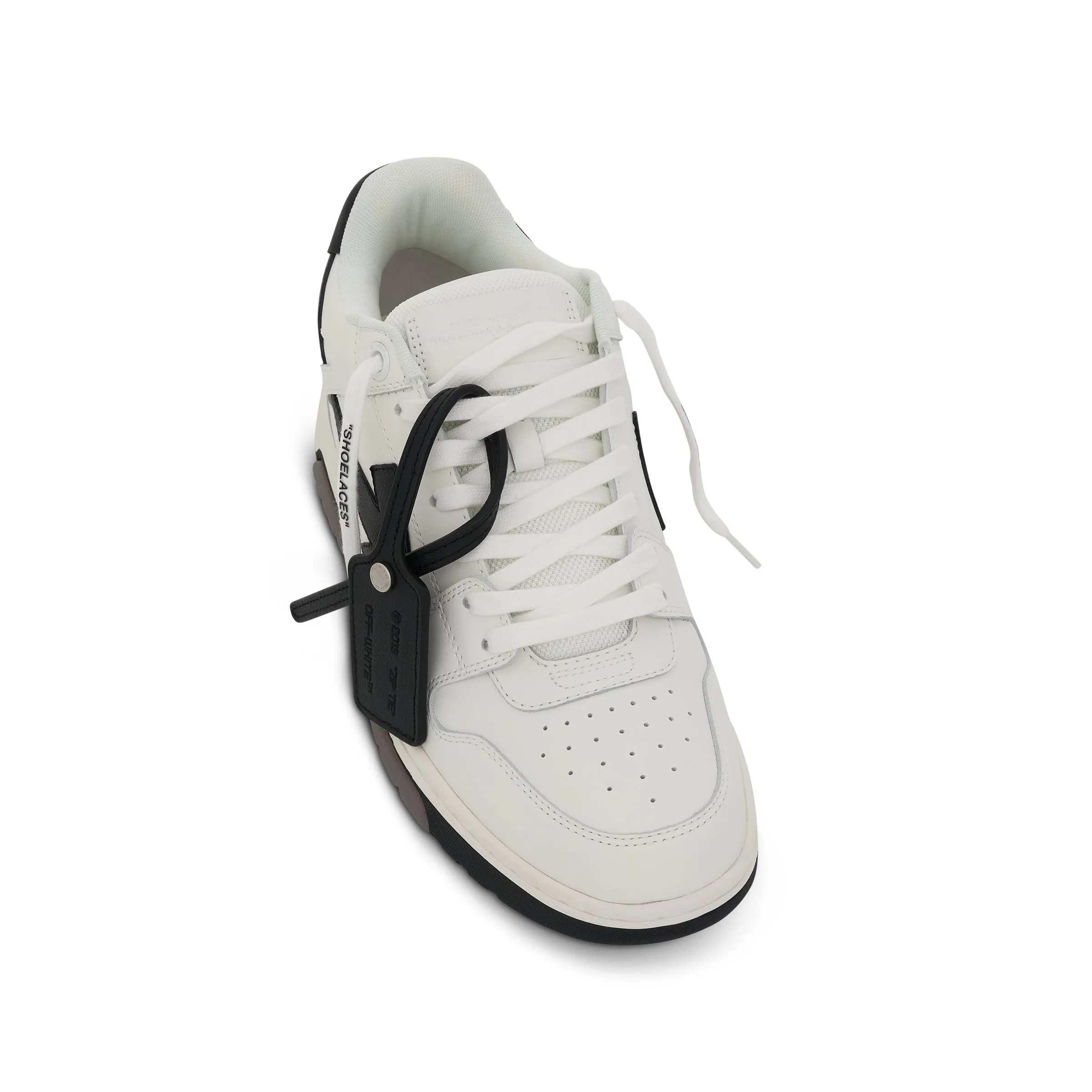 Out Of Office Calf Leather Sneaker in White/Black sold by MARAIS product image thumbnail 3