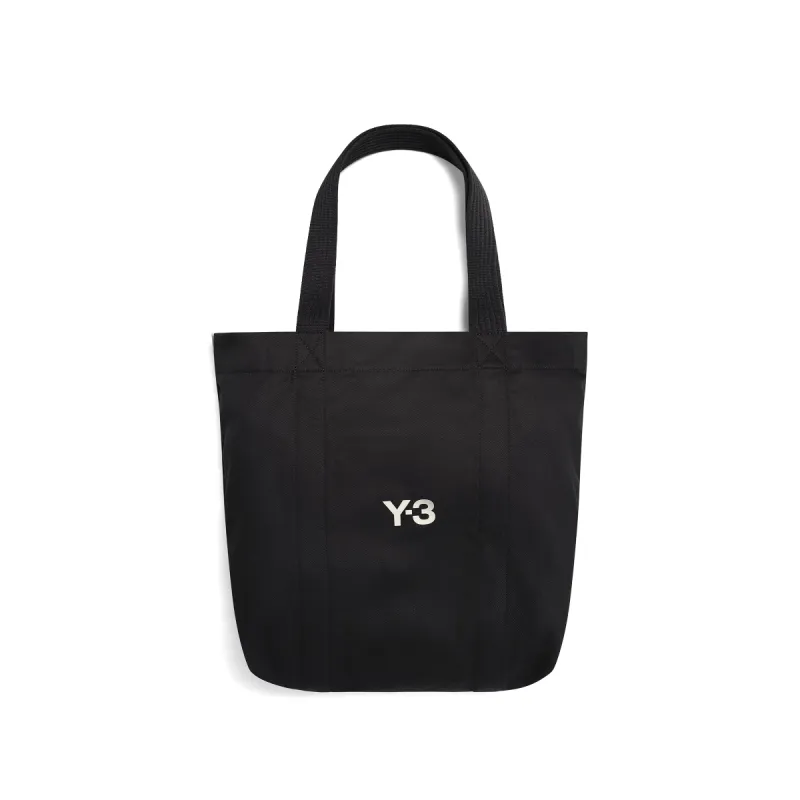 Y-3 Cotton Tote Bag in Black made by Y-3