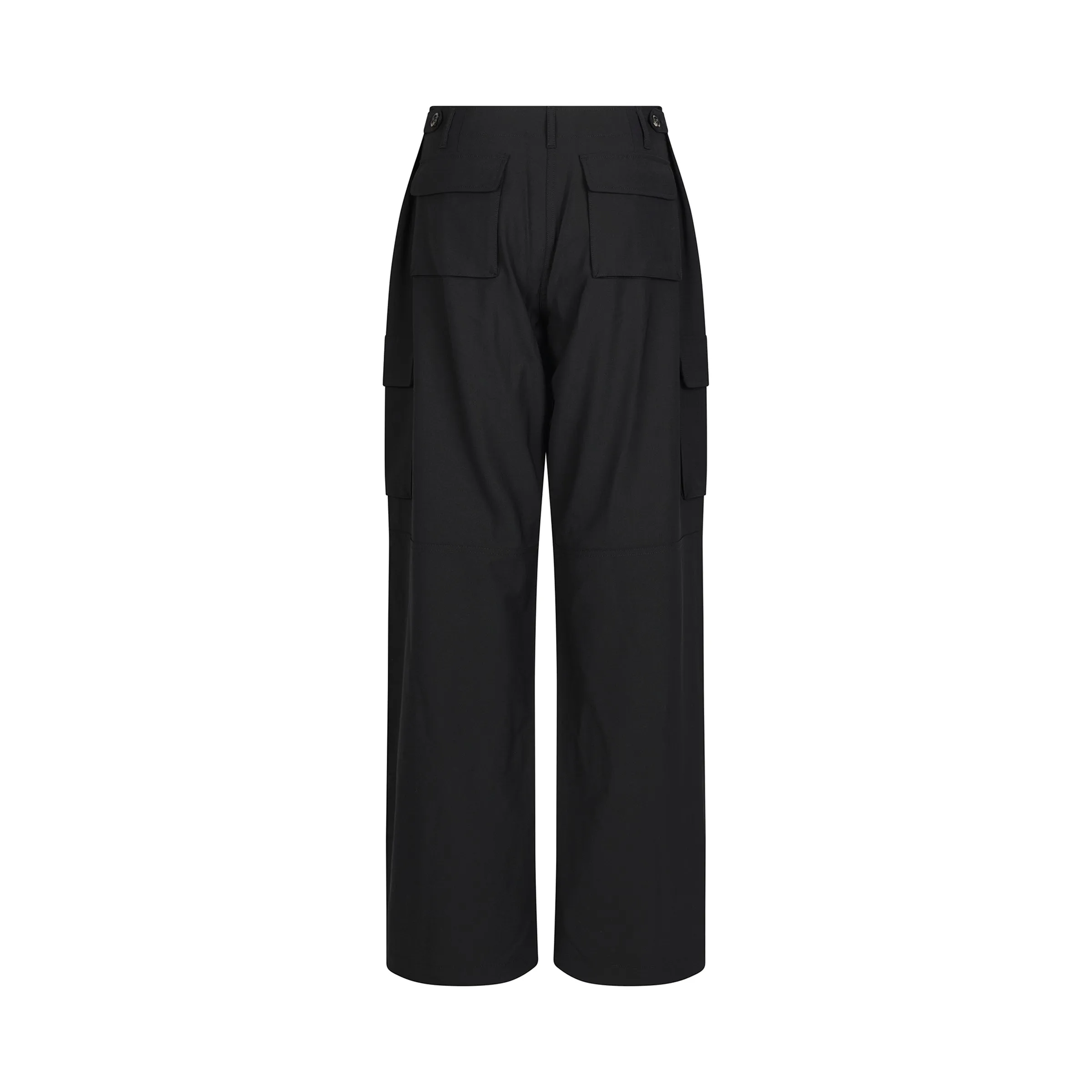 Tailored Wide Leg Cargo Pants in Black sold by MARAIS product image thumbnail 4
