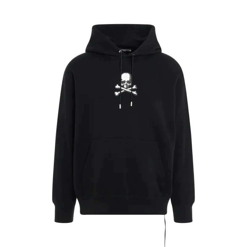 Skull Emblem Hoodie in Black sold by MARAIS