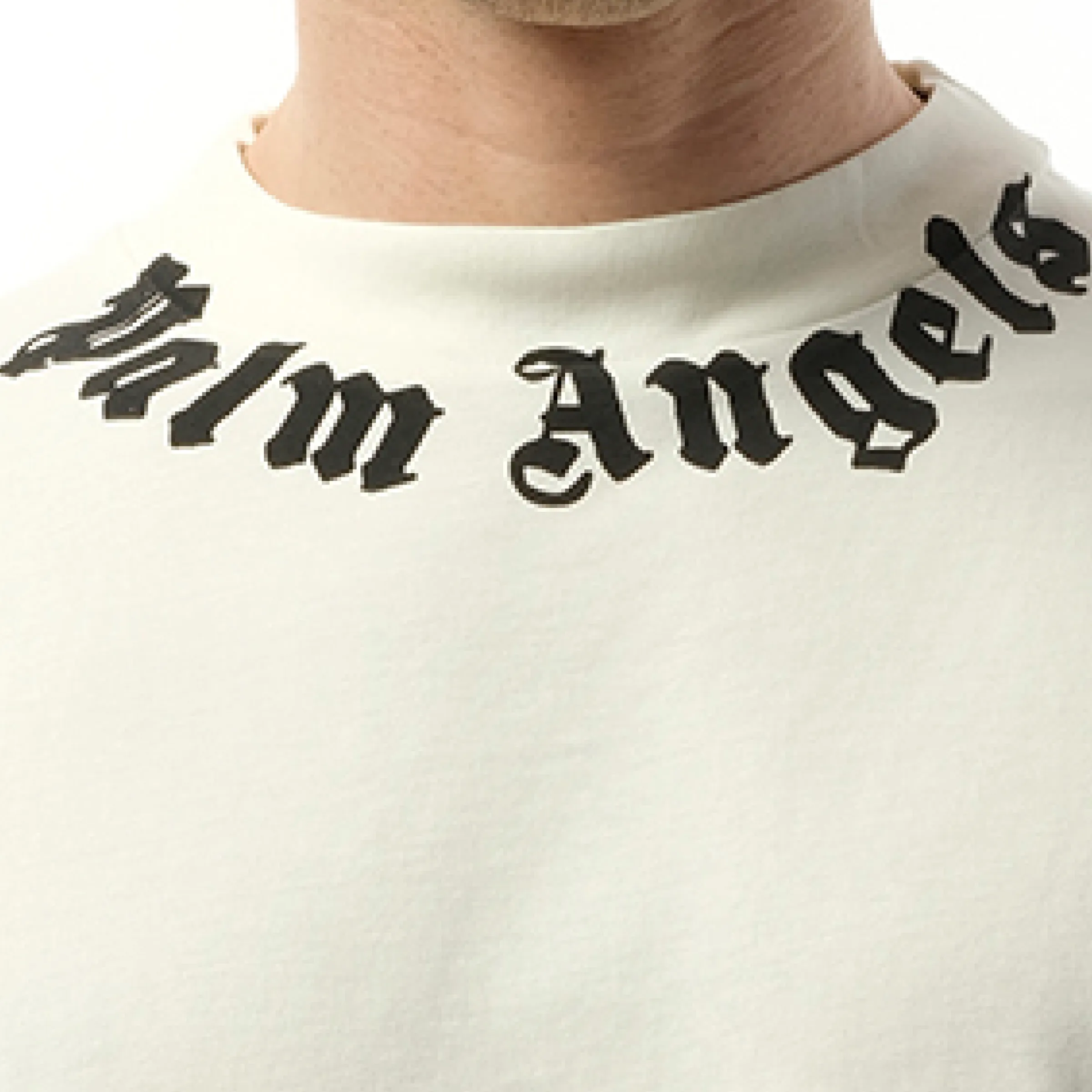 Neck Logo T-Shirt In Off White/Black sold by MARAIS product image thumbnail 3