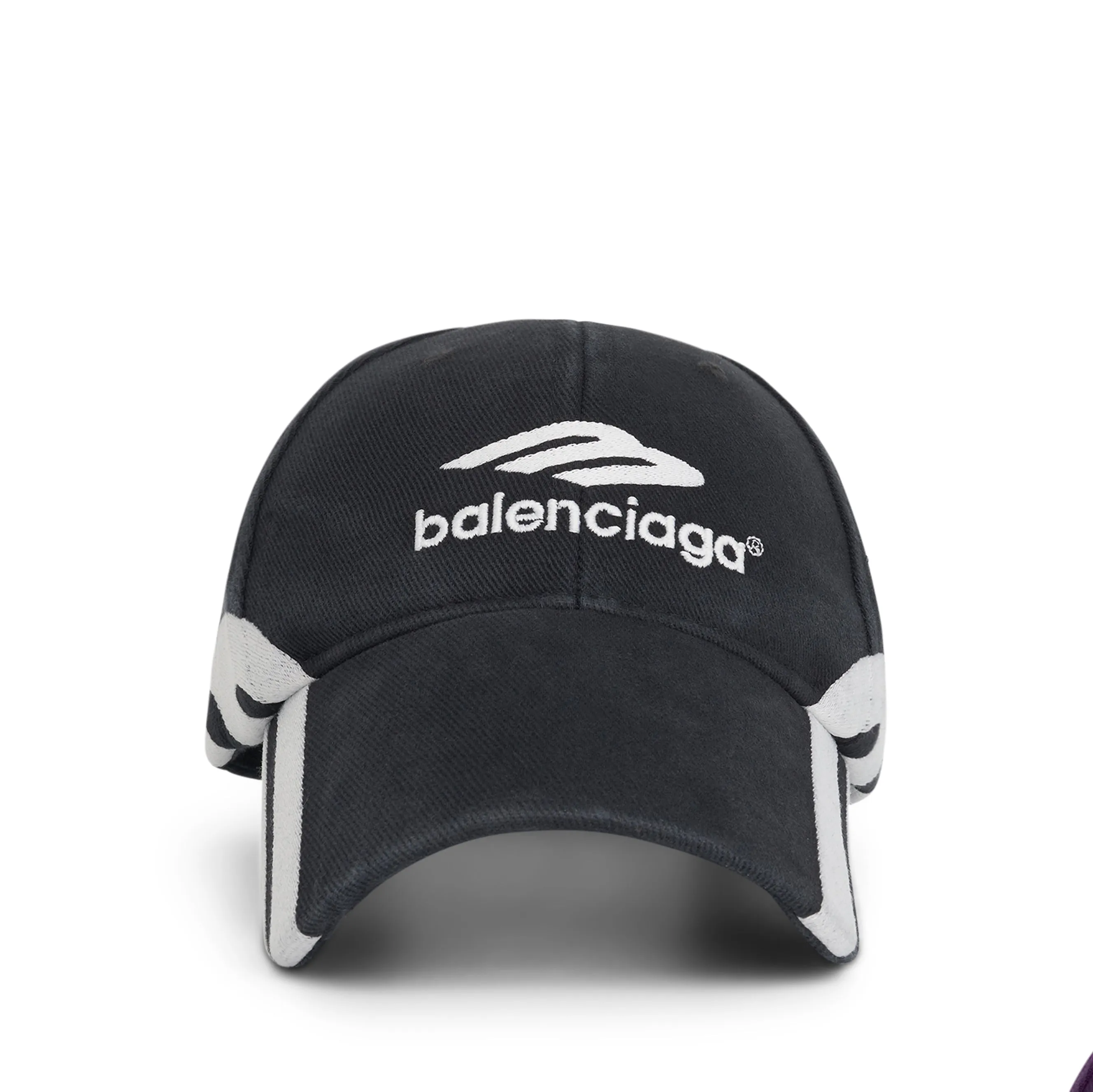 3B Balenciaga Cap in Faded Black/White sold by MARAIS