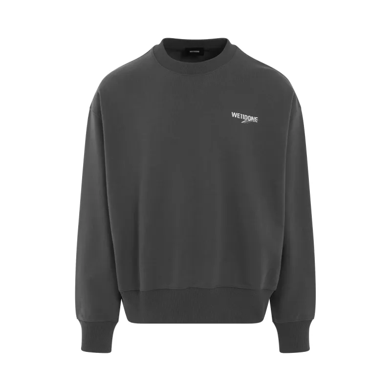 Basic 1506 Logo Sweatshirt in Charcoal sold by MARAIS