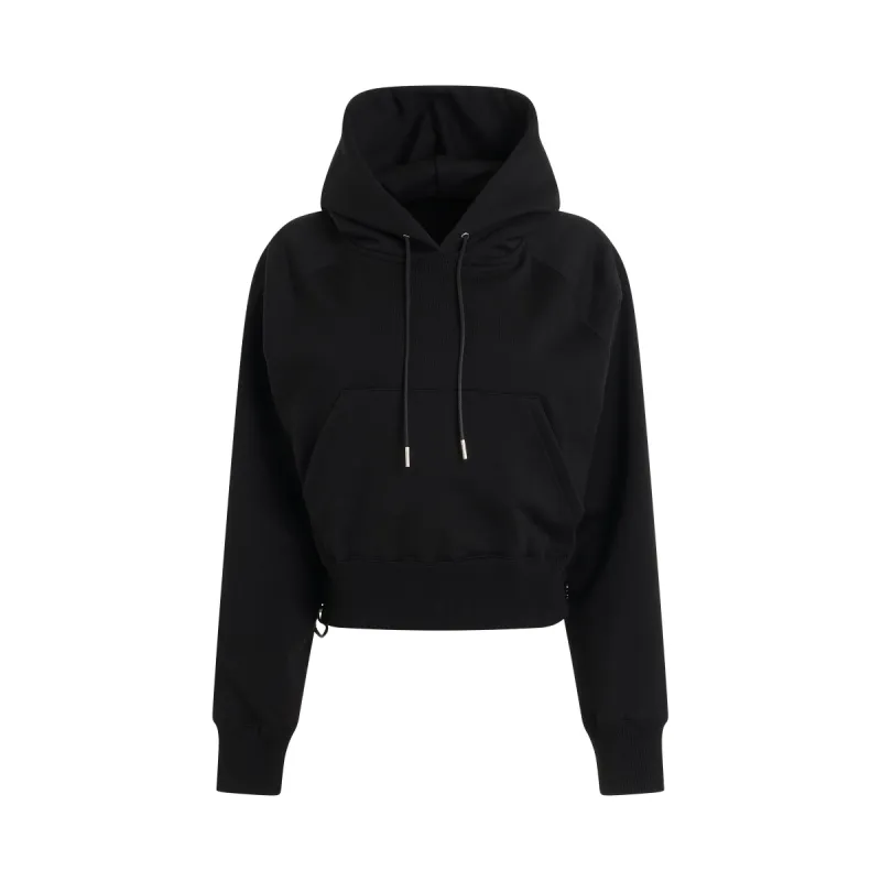S Sweat Jersey Hoodie in Black sold by MARAIS