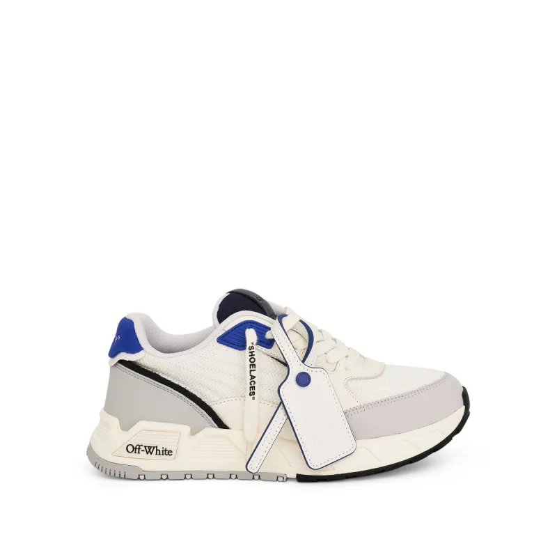 Kick off Sneaker In Colour White/Navy Blue sold by MARAIS