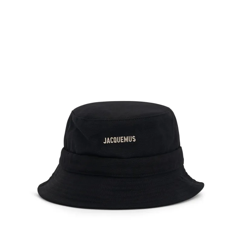 Gadjo Knotted Bucket Hat in Black sold by MARAIS