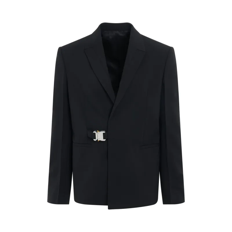 Buckle Blazer in Black sold by MARAIS