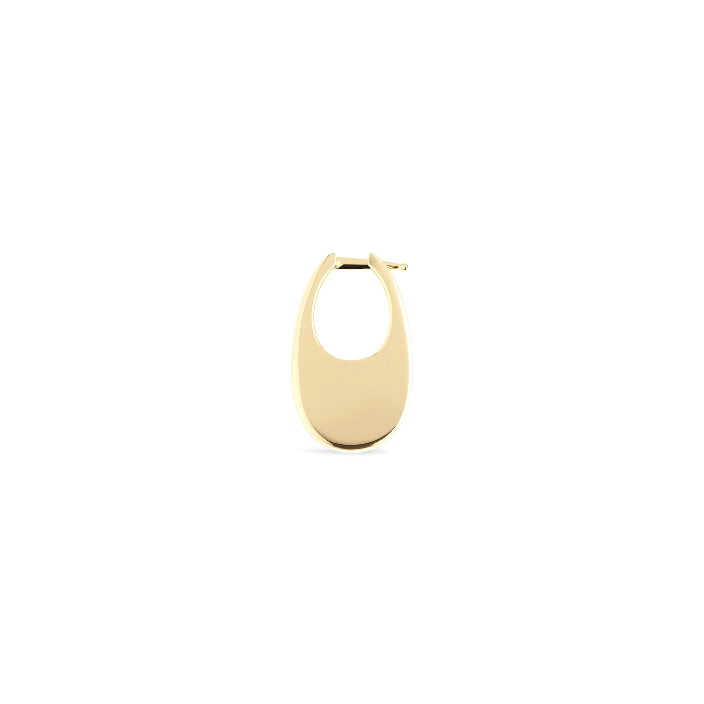 Medium Swipe Earring in Gold sold by MARAIS