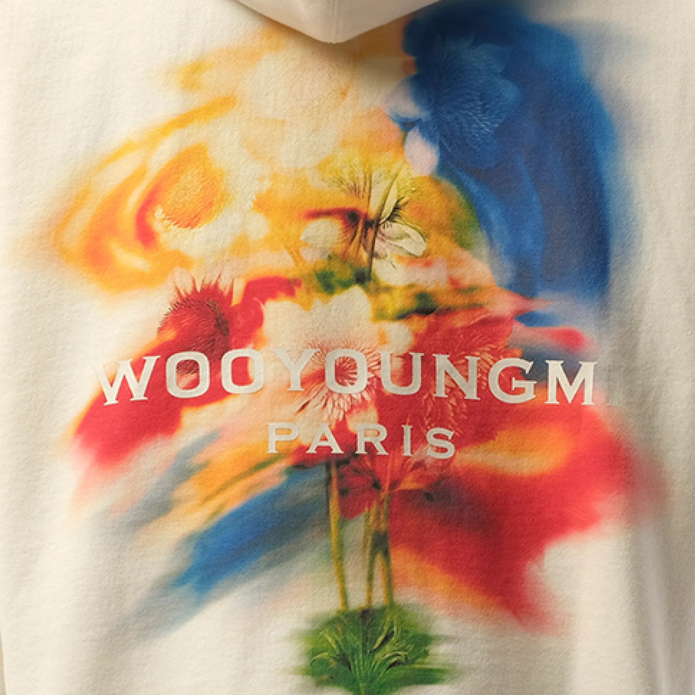 Flower Print Hoodie in Ivory sold by MARAIS product image thumbnail 3