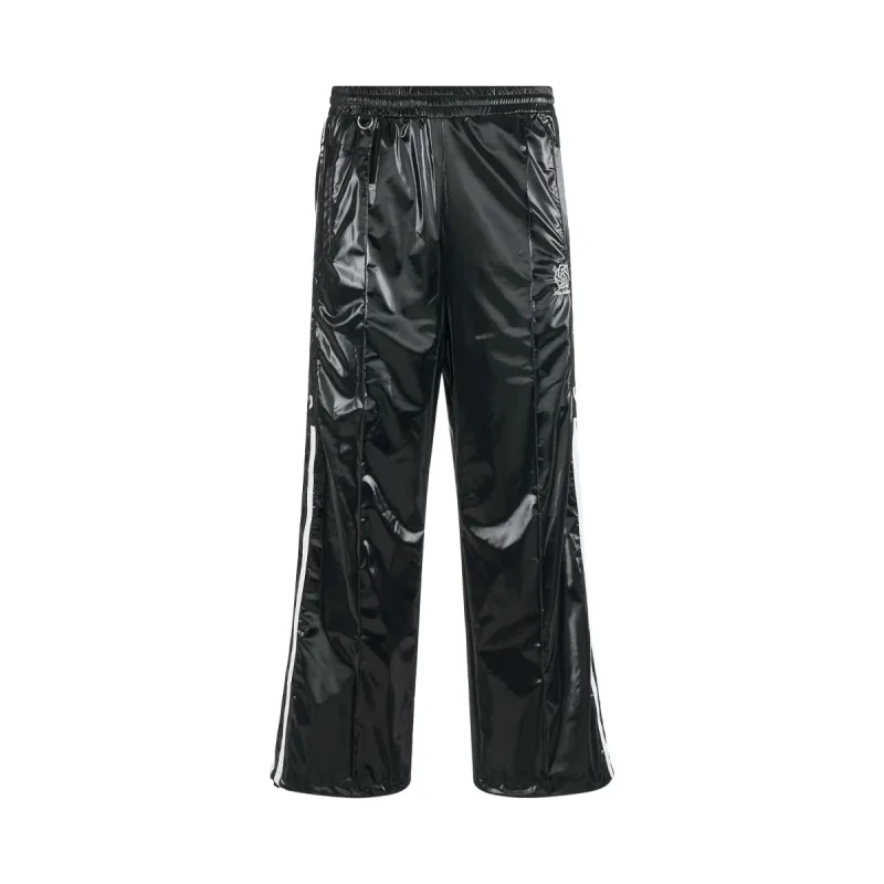 Laminate Track Pants in Black sold by MARAIS