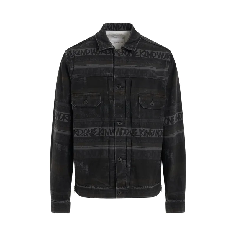 Eric Haze Denim Jacket in Black sold by MARAIS